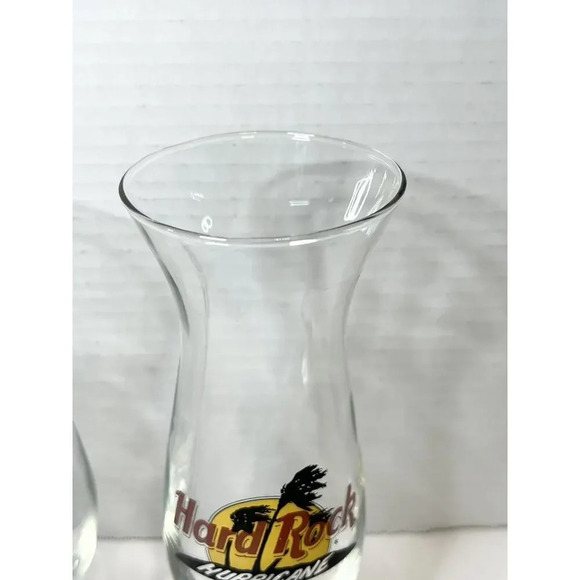 HARD ROCK CAFE Vegas & Maui‎ Tall Hurricane Glass Milkshake Cocktail Lager Beer - Picture 5 of 10